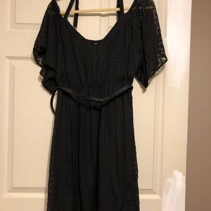 Black cocktail dress